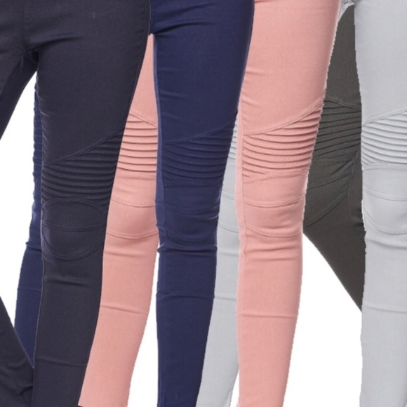 Plus Size Black Moto Jeggings - Picture 2 of 4